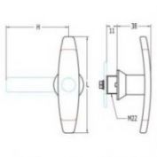 MANILLA CENTRAL ARMARIO AGA 661 M30