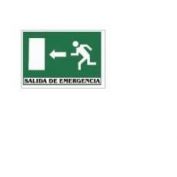 SEÑAL PVC F/V SALIDA EMERG.P.IZDA. #21X30