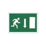 SEÑAL PVC F/V PUERTA ABAJO DCHA. #21X30