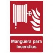 SEÑAL PVC F/R MANGUERA C/INCENDIOS #40X30