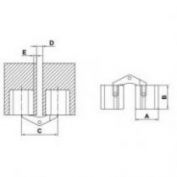 BISAGRA OCULTA LATON AMIG #1020-12