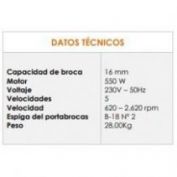 TALADRO SOBREMESA YAIM #YA-2116