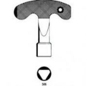 LLAVE DE CIERRE ZAMAK TRIANGULAR # 506