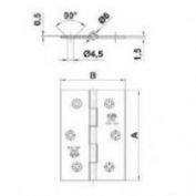BISAGRA INOX. AMIG #2002 70X50