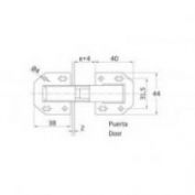 BISAGRA ZINCADA AMIG #15