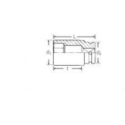 LLAVE VASO IMP.6C 45 STAHLWILLE 1" #32 MM