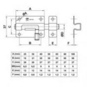 PASADOR INOX. AMIG #800-50 18/8