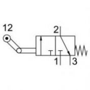 VALVULA RODILLO ABATIBLE #L-3 1/4-B
