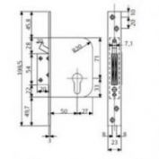 CERRADURA EMBUTIR TESA #R200N T60 60 LT