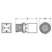 ADAPTADOR CLAVIJA 2P+T FAMATEL #13910