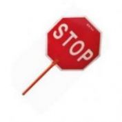 SEÑAL OBRA CON MANGO #STOP-PASO