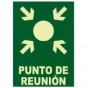 SEÑAL PVC F/V PUNTO REUNION #21X30 CM.