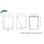 PORTARROLLOS PAPEL MECHA AZUR AG40000 BLANCO