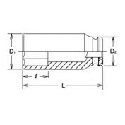 LLAVE VASO IMP.L 6C 45 KOKEN 1" #50