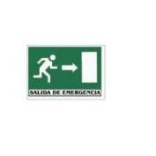 SEÑAL PVC F/V SALIDA EMERG.P.DCHA. #21X30