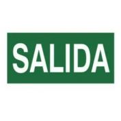 SEÑAL PVC F/V SALIDA #21X30 CM.