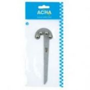 BUSCACENTROS ACERO INOX. ACHA #130 MM.
