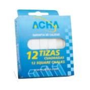 TIZA CUADRADA ACHA #CAJA 12 U. ROJA
