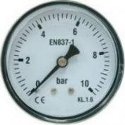 MANOMETRO POSTERIOR M # 0-2,5 BAR 50 MM