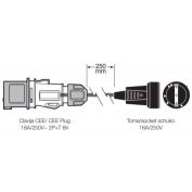 CLAVIJA 2P+T Y BASE 2P+TTL FAMATEL #13000