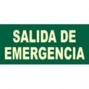 SEÑAL PVC F/V SALIDA EMERGENCIA #21X30
