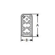 PLACA BICRO.772 #180X65 MM.