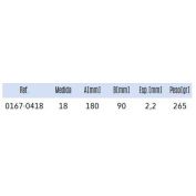PLACA BICRO.774 #180X90 MM.