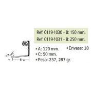GANCHO PARED L 4030 #25 CM.