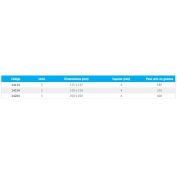 CARTABON VACIADO LISO ACHA #125X125