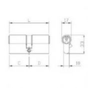CILINDRO ISEO #30-30 LT L/L