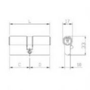 CILINDRO ISEO #40-50 CR L/L