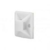 BASE PLASTICA ADHES.BLANCA #28X28 P.100 U