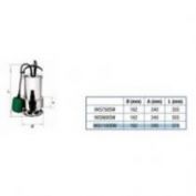 BOMBA ELECTRICA SUMERGIBLE DRENAJE HIDROBEX XKS-1100SW 220 M