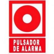 SEÑAL PVC F/R PULSADOR DE ALARMA #21X30 