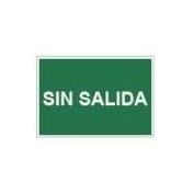 SEÑAL PVC F/V SIN SALIDA #21X29 CM.