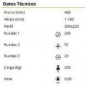 CARRETILLA ALUMINIO GAYNER #CR-AL200