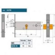 CERRADURA LINCE 5578 # 70