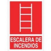 SEÑAL PVC F/R ESCALERA INCENDIOS #21X29