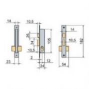 CERRADURA LINCE 5551 # 14