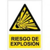 SEÑAL PVCEL PELIGRO EXPLOSION #40X30
