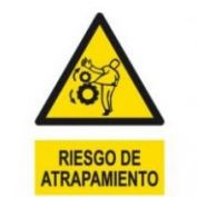 SEÑAL PVCEL PELIGRO ATRAPAMIENTO #40X30