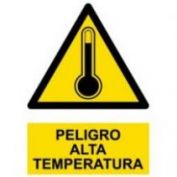 SEÑAL PVCEL PELIGRO TEMPERATURA #40X30