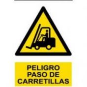 SEÑAL PVCEL PELIGRO CARRETILLA #40X30