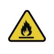 SEÑAL PVCEL PELIGRO INCENDIO #40X30