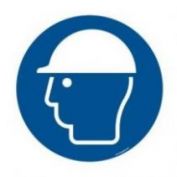 SEÑAL PVCEL OBLIGACION CASCO #40X30