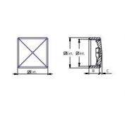 CONTERA CUADRADA EXTERIOR #40X40