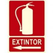 SEÑAL PVC F/R EXTINTOR IZDA. #21X30 MM.
