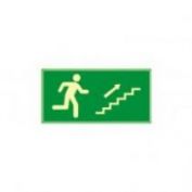 SEÑAL PVC F/V ESCALERA ARRIBA DCHA.#21X30
