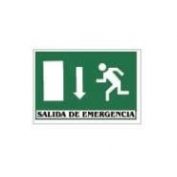 SEÑAL PVC F/V SALIDA EMERG.P.ABA.I.#21X30