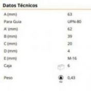G.RODILLO GUIA LATERAL GAYNER # 80 84-134
